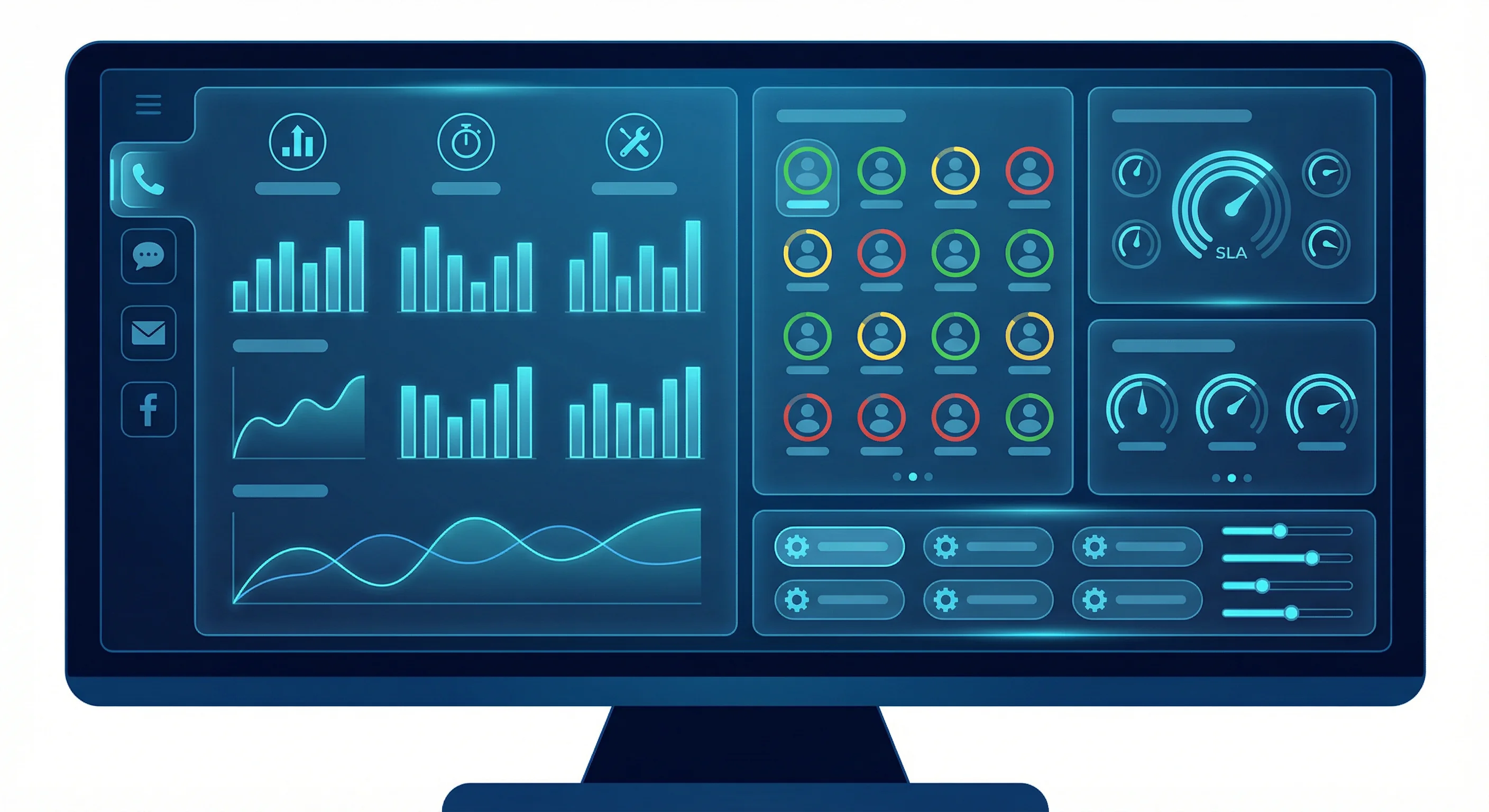 Contact center console preview